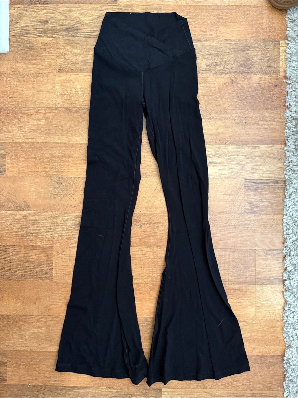 aerie Black Flared High-Waist Leggings